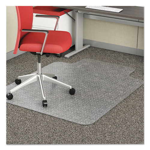 Image of deflecto® Economat Occasional Use Chair Mat, Low Pile Carpet, Flat, 36 X 48, Lipped, Clear