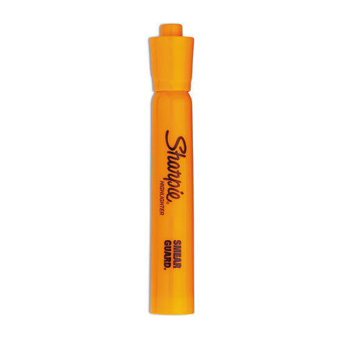 Image of Sharpie® Tank Style Highlighters, Orange Ink, Chisel Tip, Orange Barrel, Dozen