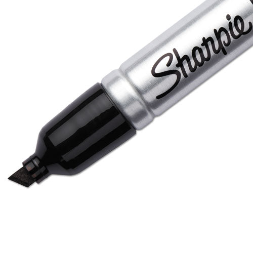 Image of Sharpie® King Size Permanent Marker, Broad Chisel Tip, Black, 4/pack
