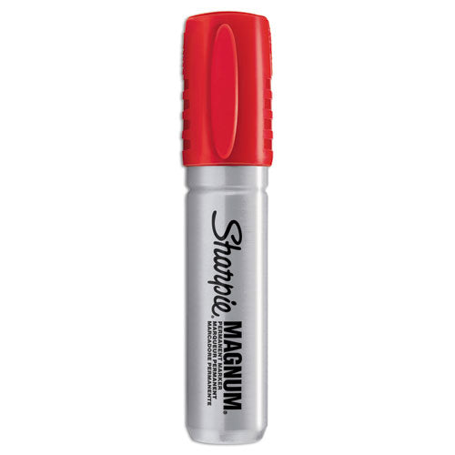 Image of Sharpie® Magnum Permanent Marker, Broad Chisel Tip, Red