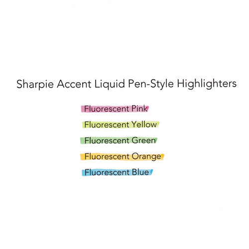 Image of Sharpie® Liquid Pen Style Highlighters, Fluorescent Green Ink, Chisel Tip, Green/black/clear Barrel, Dozen