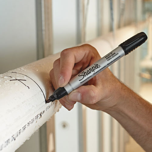 Image of Sharpie® Durable Metal Barrel Permanent Marker, Medium Bullet Tip, Black