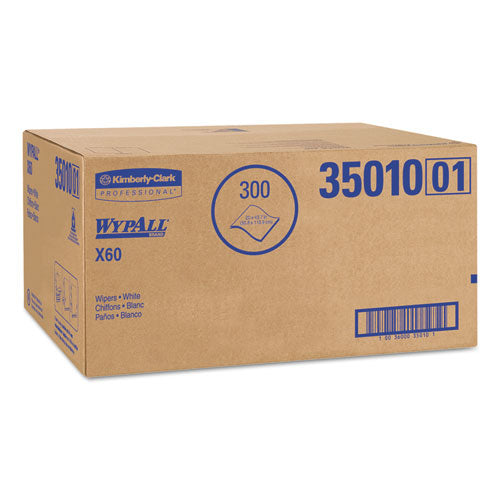 Image of WypAll® X60 Shower Towels, 22.5 x 39, White, 100/Box, 3 Boxes/Carton