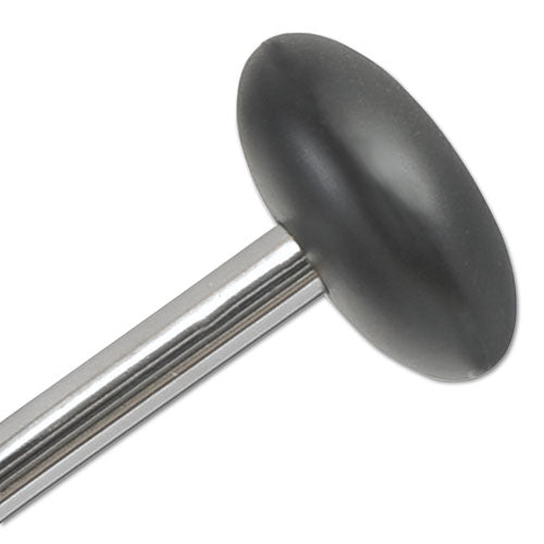 Image of Alba Chromy Coat Stand, 12 Knobs, 16w X 16d X 70.5h, Chrome/black