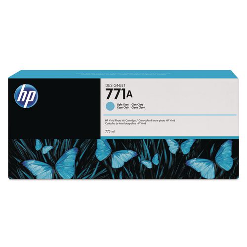 Image of HP HP 771, (b6y20a) Light Cyan Original Ink Cartridge