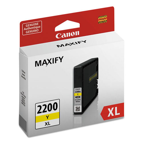 Image of Canon® 9270b001 (pgi-2200xl) High-Yield Ink, 1,520 Page-Yield, Yellow