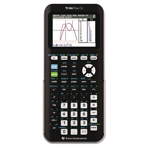 Image of Texas Instruments TI-84 Plus CE Programmable Color Graphing Calculator, 10-Digit LCD, Black