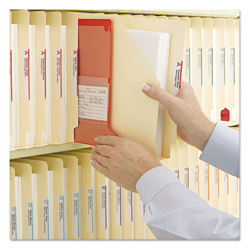 Image of Smead End Tab Jackets With Reinforced Tabs, Straight Tab, Letter Size, 14-Pt Manila, 50/box