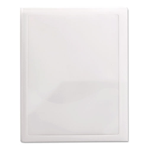 Image of Smead Frame View Poly Two-Pocket Folder, 100-Sheet Capacity, 11 X 8.5, Clear/oyster, 5/pack
