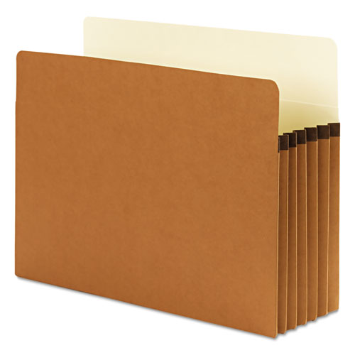 Image of Smead Supertab Pockets, 5.25" Expansion, Letter Size, Redrope, 10/box