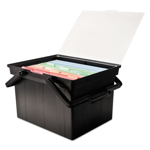 Image of Advantus Companion Portable File, Letter/legal Files, 17" X 14" X 11", Black