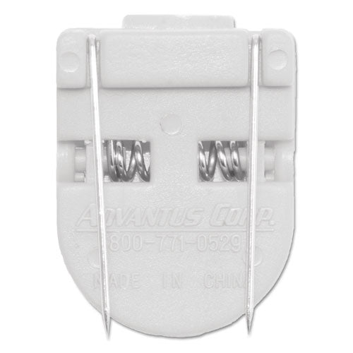 Image of Advantus Wall Clips for Fabric Panels, 60 Sheet Capacity, White, 10/Box