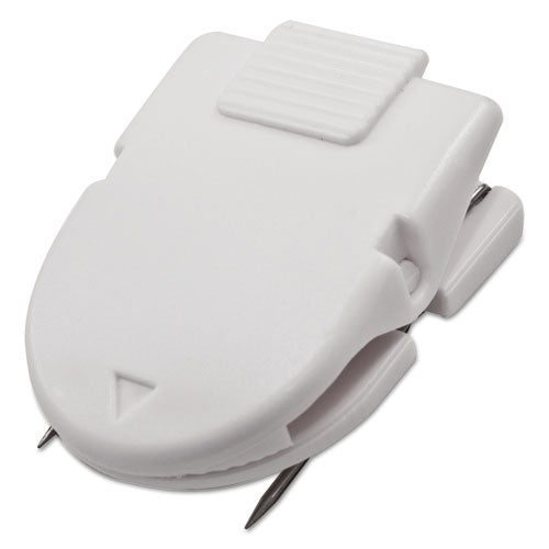 Image of Advantus Wall Clips for Fabric Panels, 60 Sheet Capacity, White, 10/Box