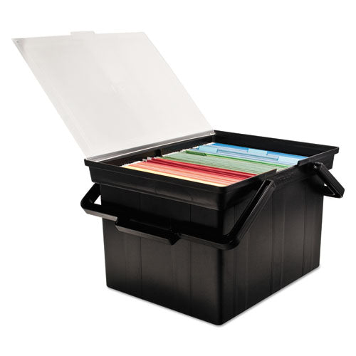 Image of Advantus Companion Portable File, Letter/legal Files, 17" X 14" X 11", Black