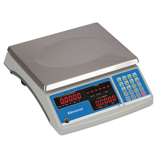 Image of Brecknell Electronic 60 lb Coin and Parts Counting Scale, 11.5 x 8.75, Gray