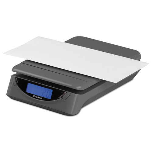 Image of Brecknell 25lb Electronic Postal Shipping Scale, 8 X 6 Platform, Gray