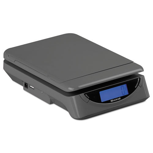 Image of Brecknell 25lb Electronic Postal Shipping Scale, 8 X 6 Platform, Gray