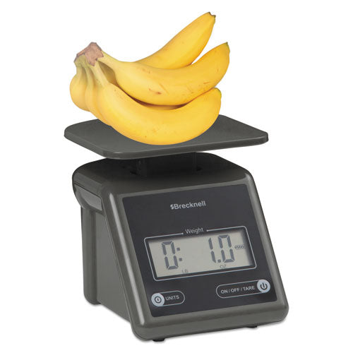 Image of Brecknell Electronic Postal Scale, 7 lb Capacity, 5.5 x 5.2 Platform, Gray