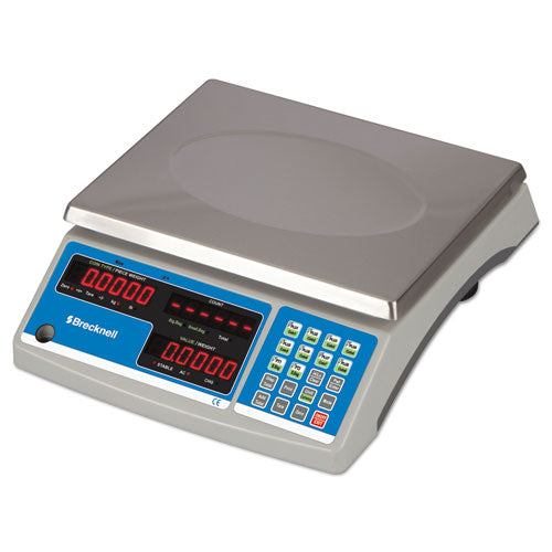 Image of Brecknell Electronic 60 lb Coin and Parts Counting Scale, 11.5 x 8.75, Gray