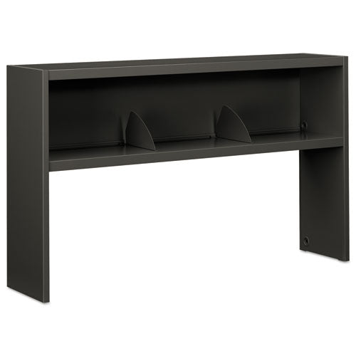 Image of HON® 38000 Series Stack On Open Shelf Hutch, 60w X 13.5d X 34.75h, Charcoal