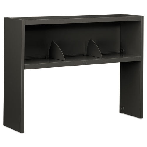 Image of HON® 38000 Series Stack On Open Shelf Hutch, 48w X 13.5d X 34.75h, Charcoal