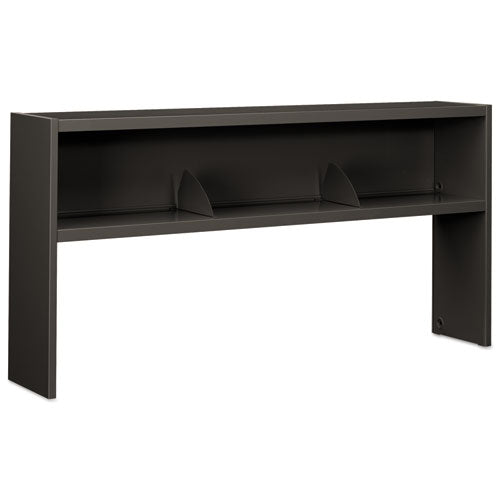 Image of HON® 38000 Series Stack On Open Shelf Hutch, 72w X 13.5d X 34.75h, Charcoal