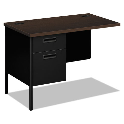 Image of HON® Metro Classic Series Workstation Return, Left, 42w x 24d x 29.5h, Mocha/Black