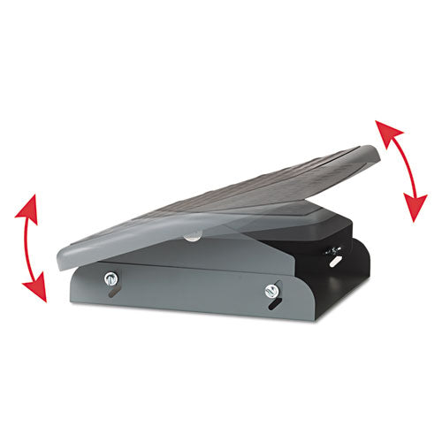 Image of 3M ADJUSTABLE HEIGHT/TILT FOOTREST, NONSKID PLATFORM, 18W X 13D X 4 TO 4.75H, CHARCOAL GRAY