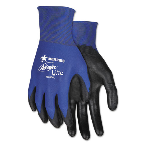 Image of MCR Safety Ultra Tech TaCartonile Dexterity Work Gloves, Blue/Black, Medium, Dozen