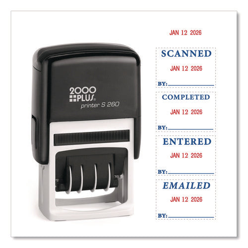 Image of COSCO 2000PLUS® 4 In 1 E-Message Dater, 0.94 X 1.75, Completed/emailed/entered/scanned