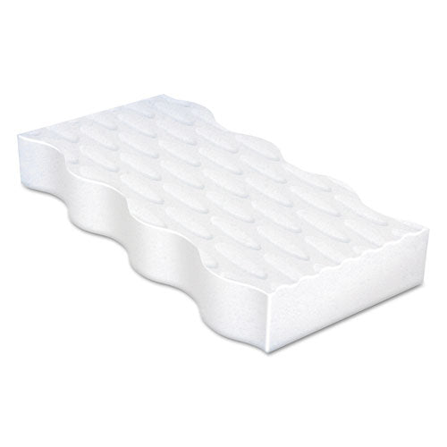 Image of Mr. Clean® Magic Eraser Extra Durable, 4.6 X 2.4, 0.7" Thick, White, 4/box, 8 Boxes/carton
