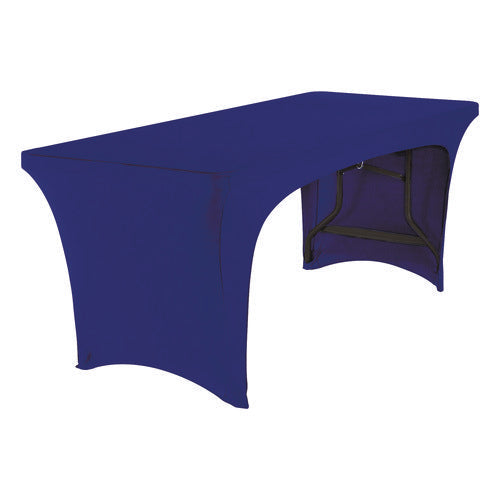 Image of Iceberg Igear Fabric Table Cover, Open Design, Polyester/spandex, 30" X 72", Blue