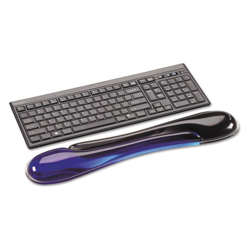 Image of Kensington® Duo Gel Wave Keyboard Wrist Rest, 22.62 x 5.12, Blue