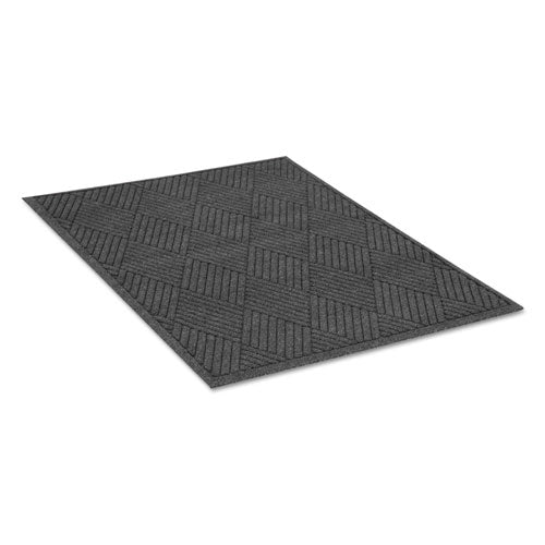 Image of Guardian Ecoguard Diamond Floor Mat, Rectangular, 48 X 96, Charcoal
