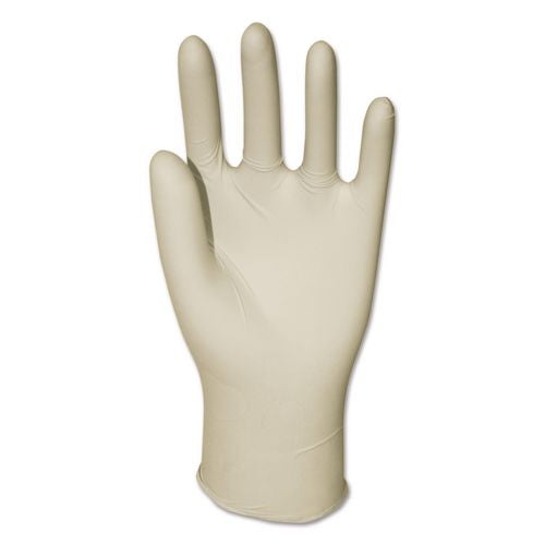 Image of Boardwalk® General-Purpose Latex Gloves, Natural, Medium, Powder-Free, 4.4 mil, 1,000/Carton