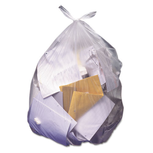 Image of Heritage High-Density Waste Can Liners, 56 gal, 14 mic, 43" x 46", Natural, 25 Bags/Roll, 8 Rolls/Carton