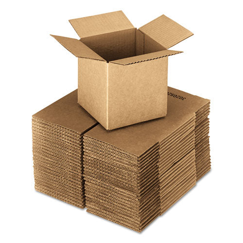 Image of Universal® Cubed Fixed-Depth Corrugated Shipping Boxes, Regular Slotted Container (RSC), 18" x 18" x 18", Brown Kraft, 20/Bundle