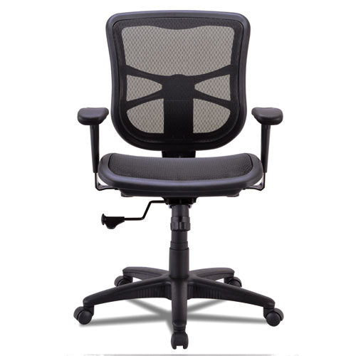 Image of Alera® Alera Elusion Series Mesh Mid-Back Swivel/tilt Chair, Supports Up To 275 Lb, 17.9" To 21.6" Seat Height, Black