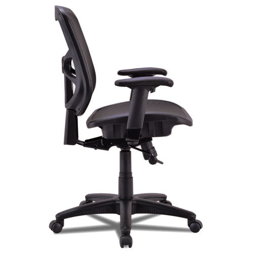Image of Alera® Alera Elusion Series Mesh Mid-Back Swivel/tilt Chair, Supports Up To 275 Lb, 17.9" To 21.6" Seat Height, Black