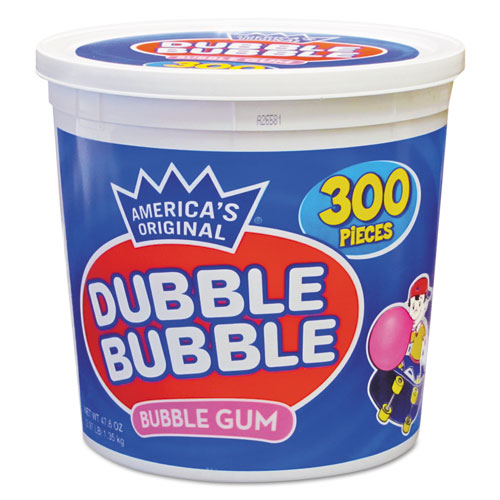 Image of Dubble Bubble Bubble Gum, Original Pink, 300/tub