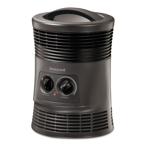 Image of Honeywell 360 Surround Fan Forced Heater, 1,500 W, 9 x 9 x 12, Gray