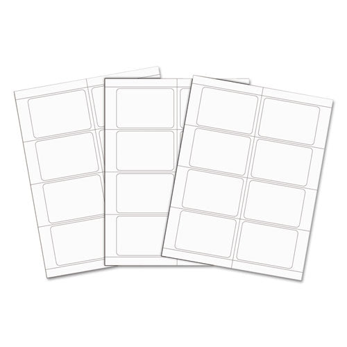 Image of C-Line® Laser Printer Name Badges, 3 3/8 X 2 1/3, White, 200/box