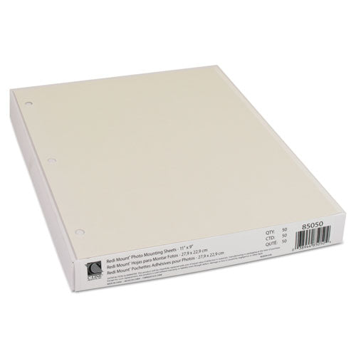 Image of C-Line® Redi-Mount Photo-Mounting Sheets, 11 X 9, 50/box