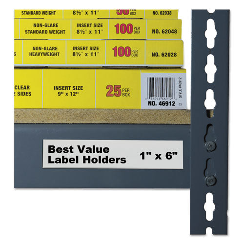 Image of C-Line® Self-Adhesive Label Holders, Top Load, 1 X 6, Clear, 50/pack