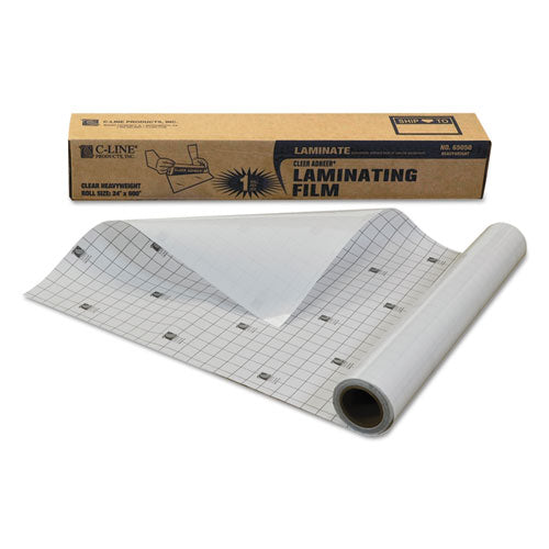 Image of C-Line® Cleer Adheer Self-Adhesive Laminating Film, 2 Mil, 24" X 50 Ft, Gloss Clear