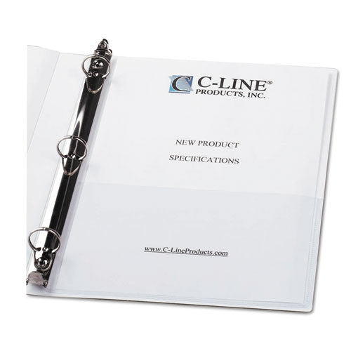 Image of C-Line® Peel and Stick Add-On Filing Pockets, 25", 11 x 8.5, 10/Pack