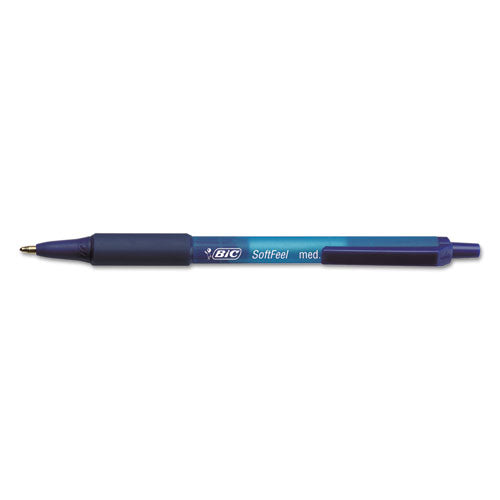 Image of BIC® Soft Feel Ballpoint Pen Value Pack, Retractable, Medium 1 Mm, Blue Ink, Blue Barrel, 36/pack