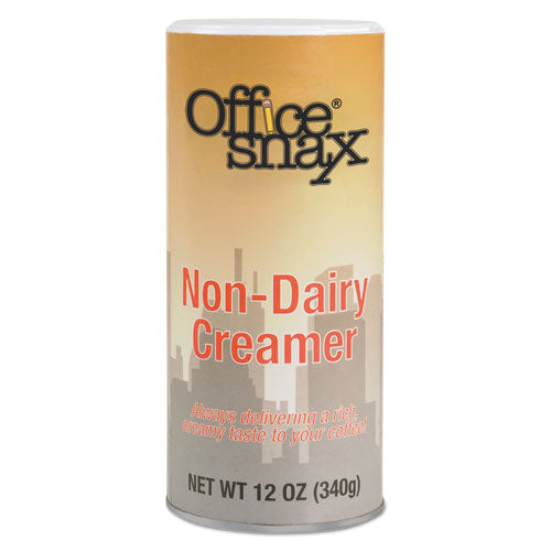 Image of Office Snax® Powdered Non-Dairy Creamer, Regular, 12 oz Canister, 3/Pack