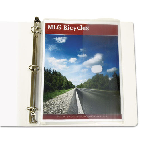 Image of C-Line® Poly Binder Pockets, 9.25 x 11.5, Clear, 5/Pack