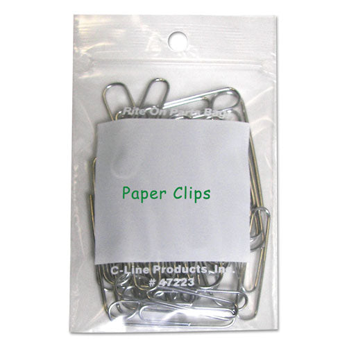 Image of C-Line® Write-On Poly Bags, 2 Mil, 2" X 3", Clear, 1,000/carton
